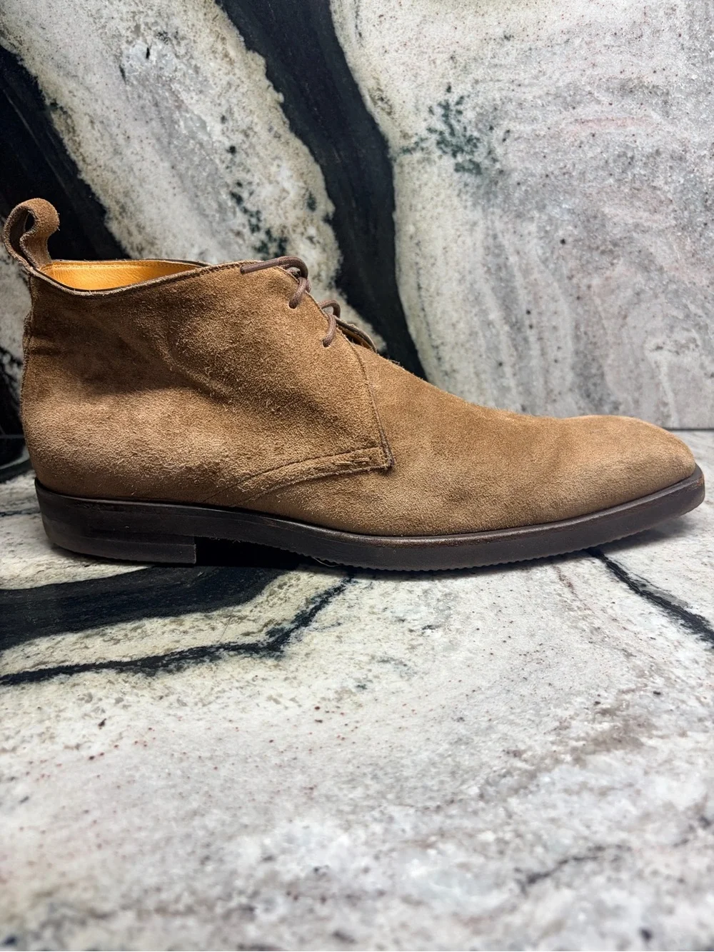 Di Bianco Suede Chukka Boots Brown Tan Made in Italy Men’s US 9